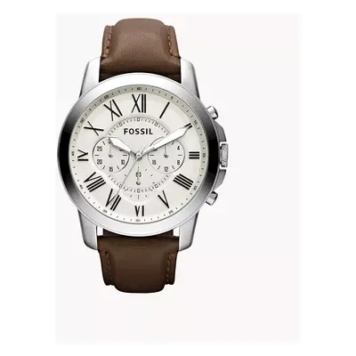 Fossil Montre Grant brune en cuir - Marron