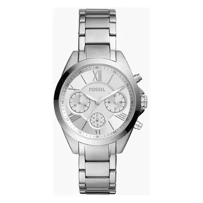 Fossil Montre Modern Courier Midsize chronographe en acier inoxydable - Argenté