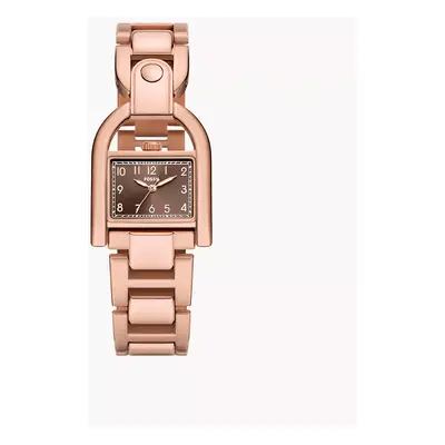 Fossil Montre Harwell à trois aiguilles en acier inoxydable doré rose - Doré rose