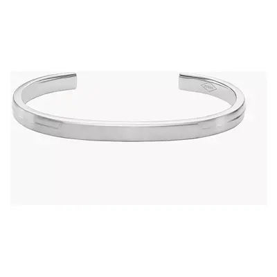 Fossil Bracelet jonc All Stacked Up en acier inoxydable - Argenté