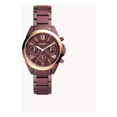 Fossil Montre Modern Courier Midsize chronographe en acier inoxydable bordeaux - Bordeaux