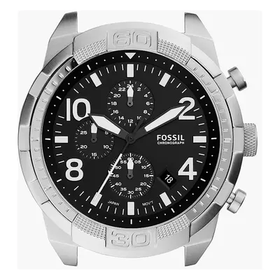 Fossil Boîtier de montre Bronson chronographe en acier inoxydable - Noir