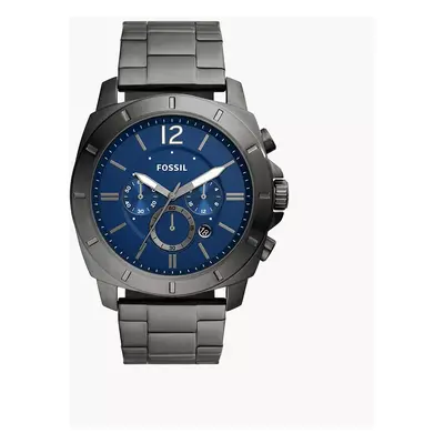 Fossil Montre Privateer chronographe en acier inoxydable gris fumé - Anthracite