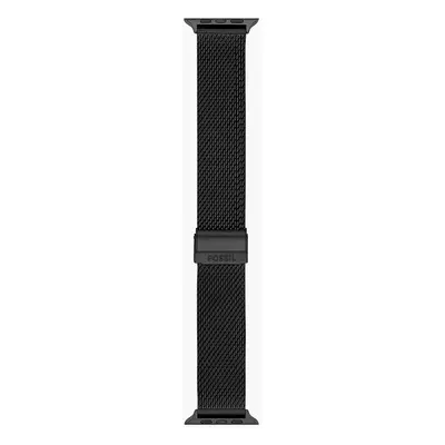 Fossil Bracelet en acier inoxydable noir pour Apple Watch de 42/44/45 mm - Noir