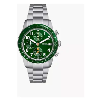 Fossil Montre Sport Tourer chronographe en acier inoxydable - Argenté