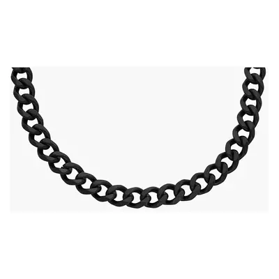 Fossil Collier chaîne Ellis Core Chains en acier inoxydable noir - Noir