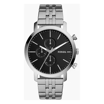 Fossil Montre Luther chronographe en acier inoxydable - Argenté