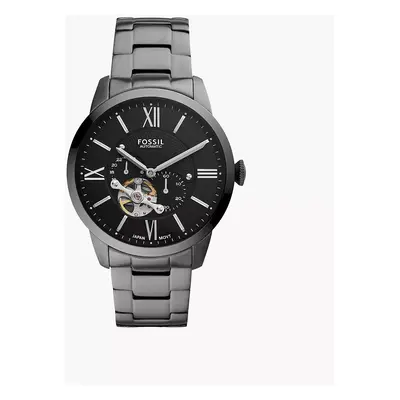 Fossil Montre Townsman automatique en acier inoxydable anthracite - Anthracite