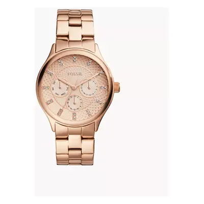 Fossil Montre Modern Sophisticate multifonction en acier inoxydable doré rose - Doré rose