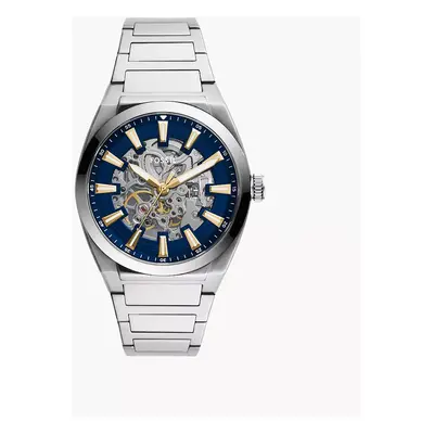 Fossil Montre Everett automatique en acier inoxydable - Argenté