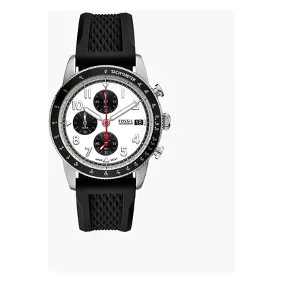 Fossil Montre Sport Tourer chronographe en silicone noir - Noir