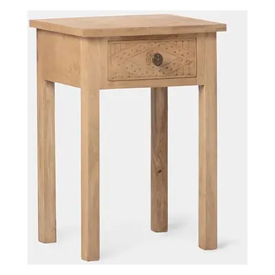 Table de chevet en bois manguier avec 1 tiroir Nala