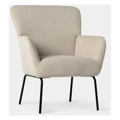 Fauteuil de lecture beige Gala