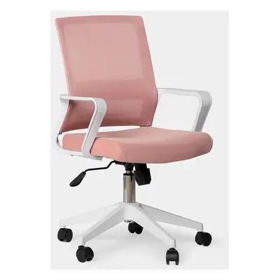 Chaise de bureau rose Sayla