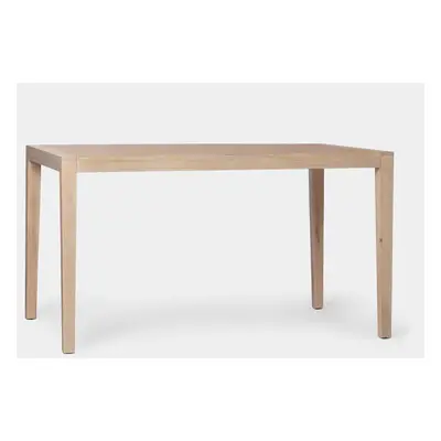 Table à manger rectangulaire 140 en placage naturel et bois massif Mara