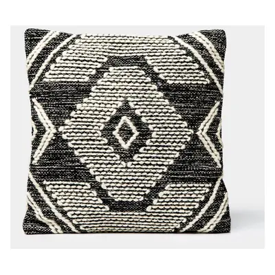 Coussin pour canapé 50x50 cm blanc et noir Kude