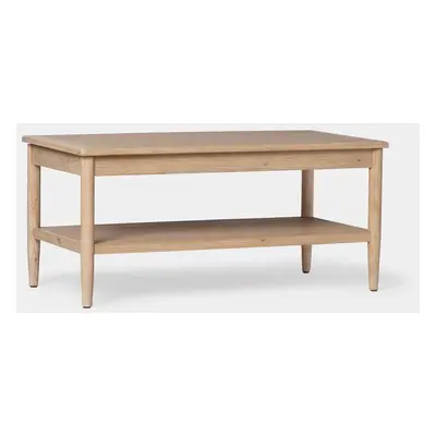 Table basse relevable en placage naturel et bois massif Ava