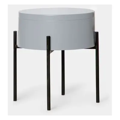 Table d'appoint laquée en gris Tampa