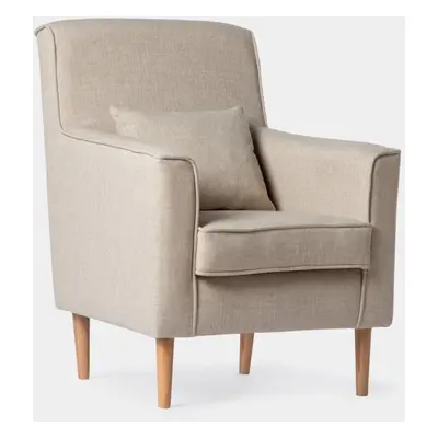 Fauteuil de lecture beige Naia