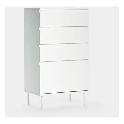 Chiffonier blanc avec 4 tiroirs Esben