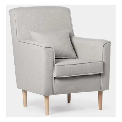 Fauteuil de lecture en gris perle Naia