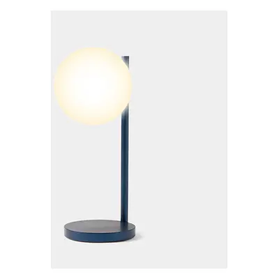 Lampe de bureau avec chargeur à induction intégré Bubble Lamp Bleu Sombre Lexon