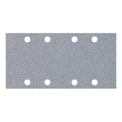 Papier abrasif pour ponceuse vibrante avec bande auto-agrippante, perforé Wolfcraft 1123000 Grai