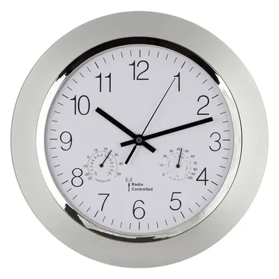 Horloge murale sans fil avec thermo/hygromètre EUROTIME 56004