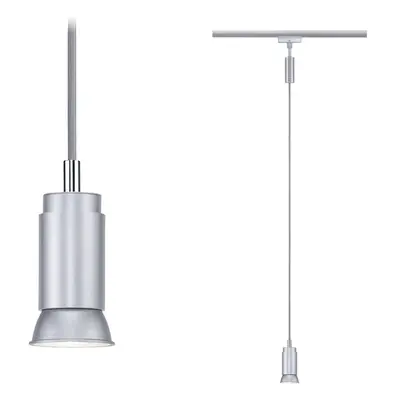 Paulmann Runa Luminaire sur rail haute tension, Luminaire à suspendre URail GU10 chrome (mat)