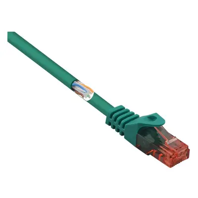 Renkforce RF-5153666 RJ45 Câble réseau, câble patch CAT 6 U/UTP 3.00 m vert avec cliquet dencast