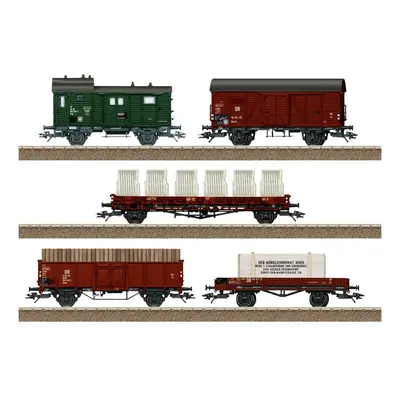 TRIX H0 24075 Set de 5 wagons de marchandises de la DR H0