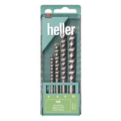 Heller Tools 17744 3 carbure de tungstène Jeu de forets spiralés pour pierre 4 pièces 5 mm, 6 mm