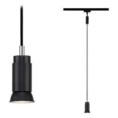 Paulmann Runa Luminaire sur rail haute tension, Luminaire à suspendre URail GU10 noir (mat)