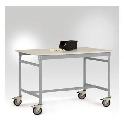 Manuflex LB4056.9006 antistatique (ESD) Table dappoint ESD BASE mobile avec plateau de table en 