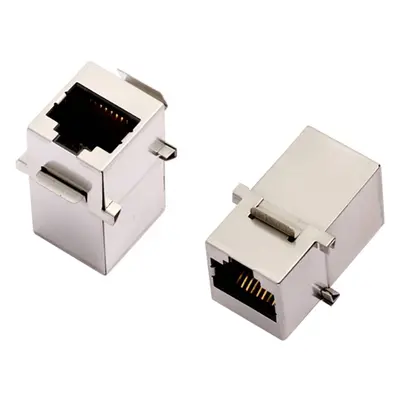 encitech 3101S-8821 Connecteur RJ45 Cat 5 2101-0115-02 Double femelle Nombre de pôles 8P8C métal