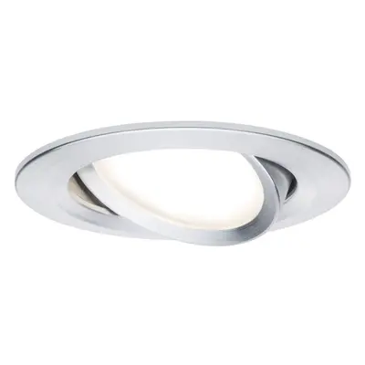 Luminaire à LED encastrable LED intégrée Paulmann Coin Slim 93902 N/A 6 W aluminium (brossé)