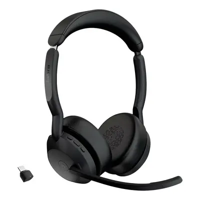 Jabra Evolve 2 55 MS Stereo ordinateur Micro-casque supra-auriculaire Bluetooth Stereo noir Nois