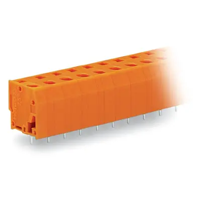 Bornier à ressort WAGO 739-235 2.50 mm² Nombre de pôles 5 orange 120 pc(s)