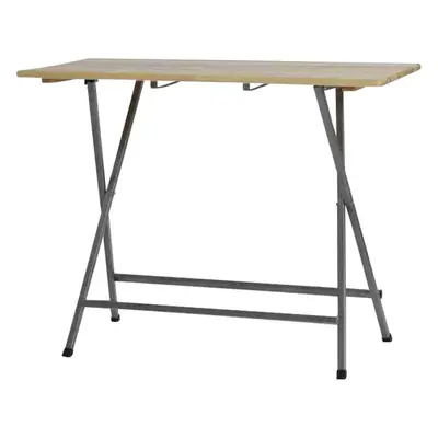 FUNSTAR 101739 Table de jardin acier, pin gris, naturel