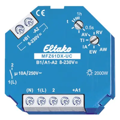 Eltako 61100604 MFZ61DX-UC Relais temporisé multifonction 230 V 1 pc(s) Plage temporelle: 0.5 s 