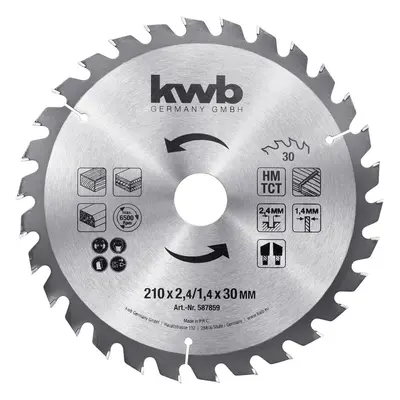 kwb 587859 Lame de scie circulaire 210 x 30 mm 1 pc(s)