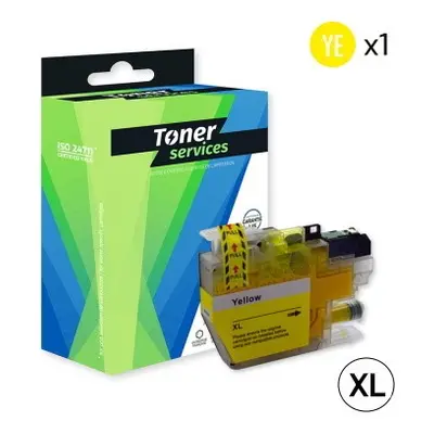 B3213Y - Cartouche d'encre jaune équivalent à Brother LC3213Y marque Toner Services