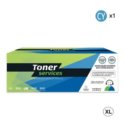 TS_CLASCX421HC Cartouche de toner compatible XL Cyan Lexmark CS421