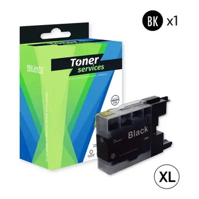 TS_B1280NXL - Cartouche dEncre Noire Toner Services équivalent à Brother LC1280XLBK (Jupiter)