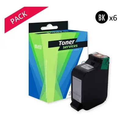 TS_P6KH7 - Pack de 6 Cartouches dEncre Couleur Toner Services équivalent à HP C1823D