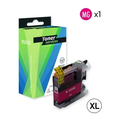 Equivalent Brother LC22UM Cartouche d'encre magenta marque Toner Services