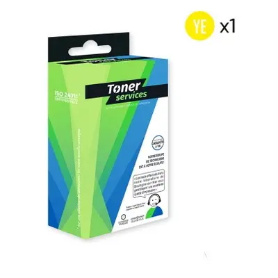 H711M - Cartouche d'Encre Jaune équivalente HP 711 / CZ132A marque Toner Services