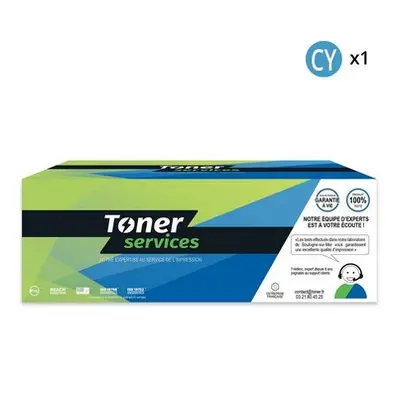 TS_LCX417C Cartouche de toner compatible Cyan Lexmark CS317/CS417/CS517