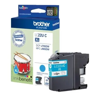 LC22UC - Cartouche d' encre Cyan Brother