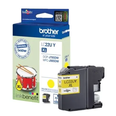 LC22UY - Cartouche d Encre jaune Brother